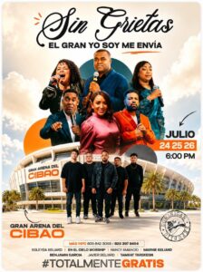 Sin Grietas llegará a la Gran Arena del Cibao con un congreso internacional de fe y esperanza