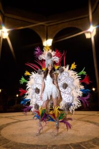 Melissa Núñez lleva el carnaval vegano a la pasarela de Miss República Dominicana Universo 2026